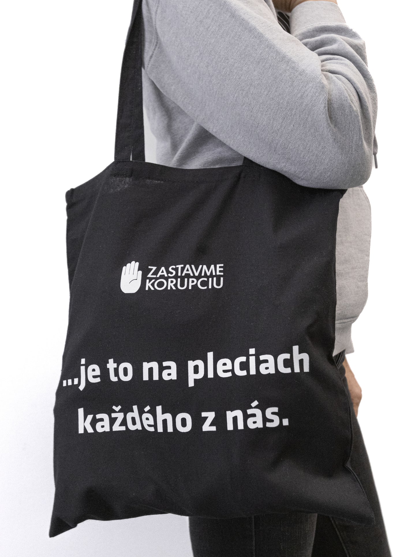 Plátená taška "...je to na pleciach každého z nás."